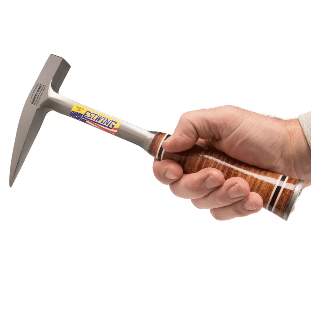 Estwing leichter Geologenhammer / Pickhammer mit Ledergriff E13P