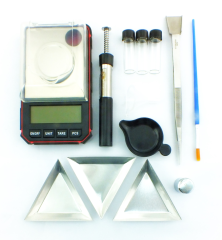 Wiege-Set Digitale Feinwaage 0,001 gr bis 50 gr - 4 Waagschalen - Pinzette