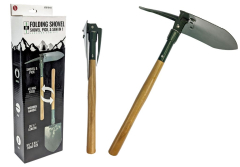 SONA faltbare Schaufel / Hacke- Säge - Holzgriff - ca. 66 cm lang - ca. 770 gr