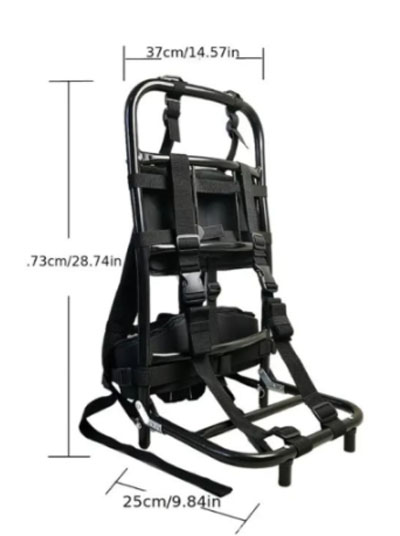 Heavy Duty Deluxe Backpack - Tragegestell - passend für Waschrinne, Highbanker, kleine Dredges