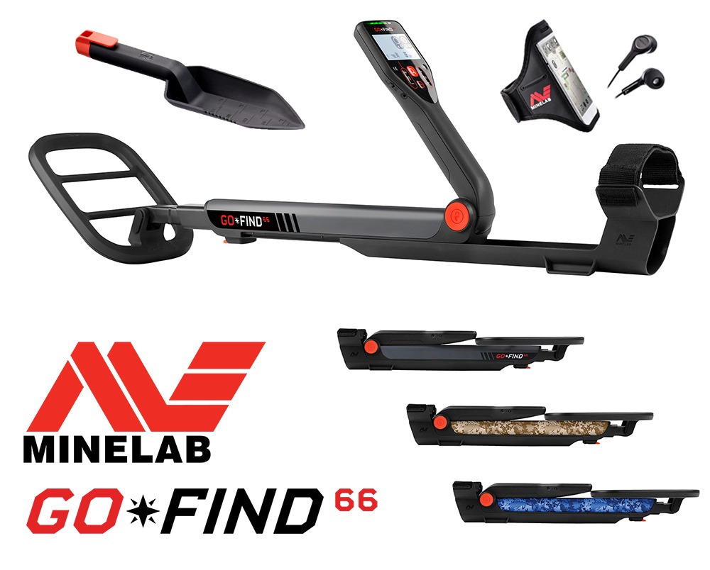 Minelab GO-FIND 66 Metalldetektor mit einem GRATIS Pro-Find 15 Pinpointer