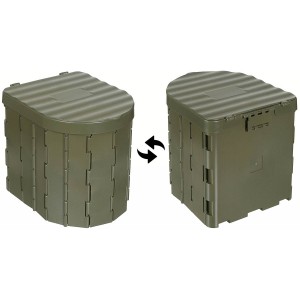 Campingtoilette, faltbar, oliv