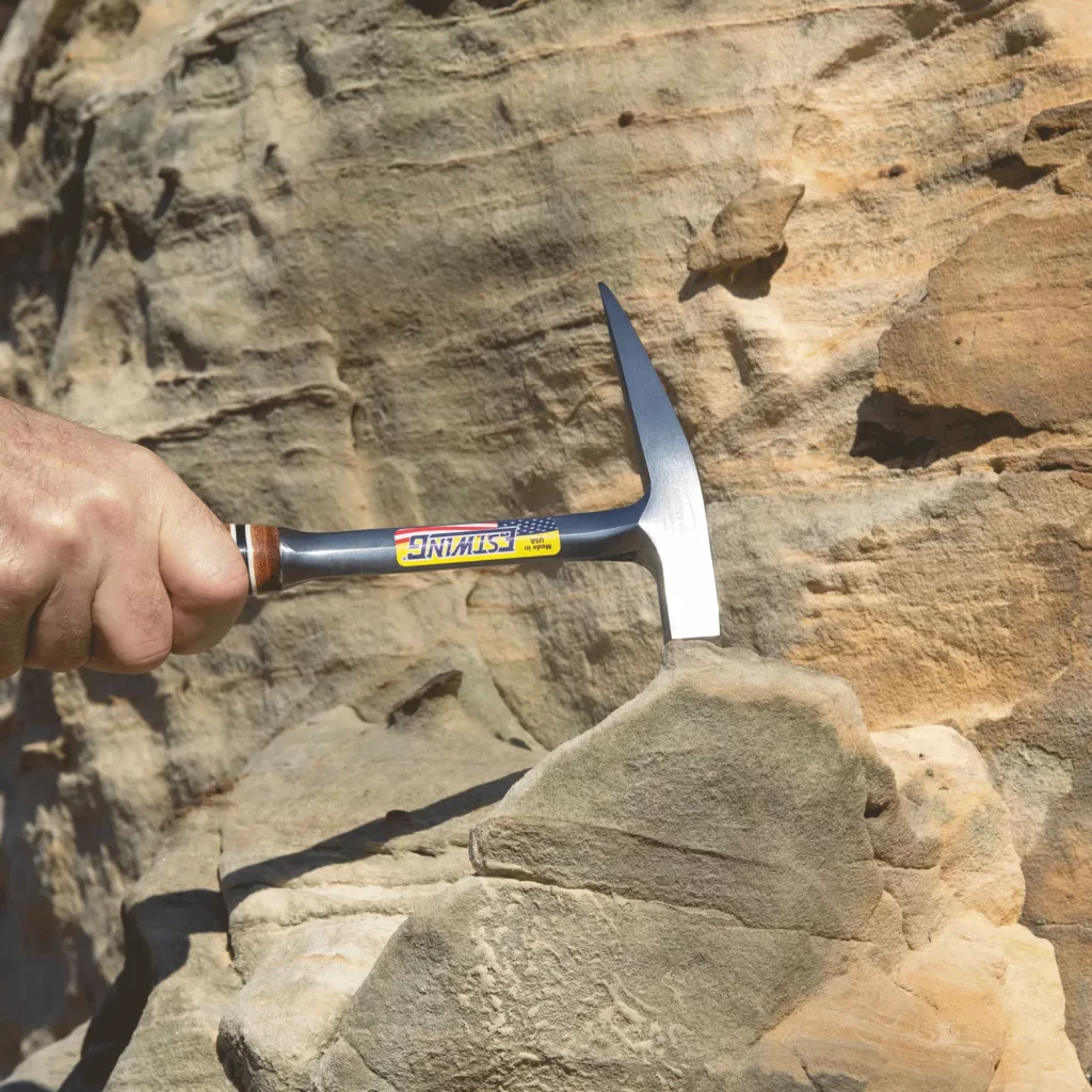 Estwing leichter Geologenhammer / Pickhammer mit Ledergriff E13P